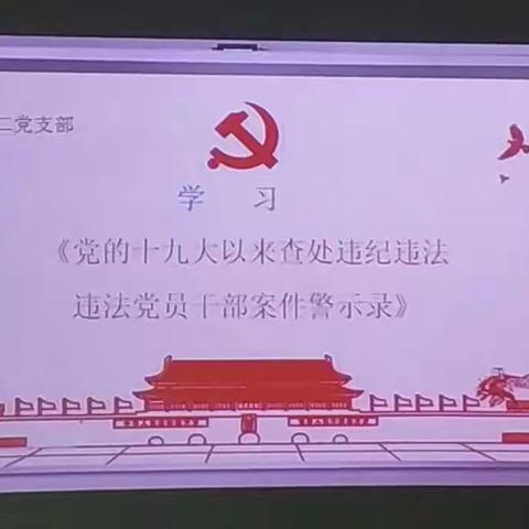 教学第二党支部开展集中学习活动