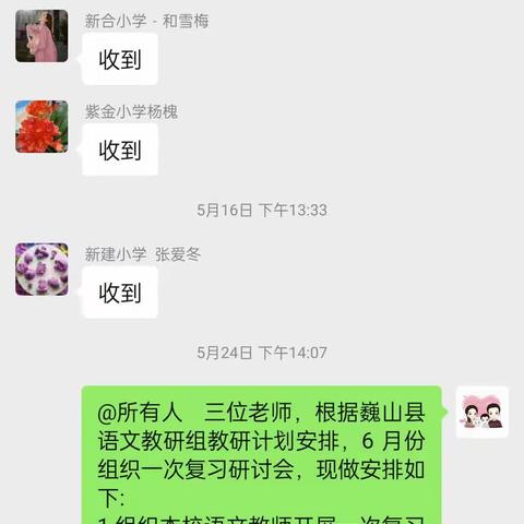 且行且思，逐梦前行——紫金乡小学语文教研组期末复习研讨会