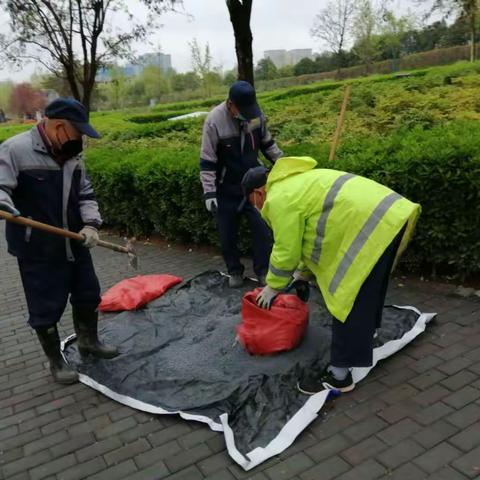 【曲江大明宫遗址区】养护工作｜春季“梳妆”好时节 园林工人养护忙