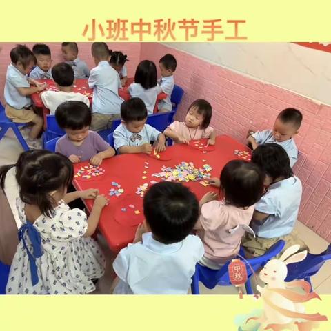 育铭幼儿园中秋节系列手工活动