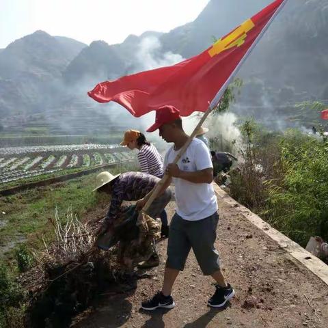 华宁县青龙镇多支部联合开展“我爱青龙河”支部主题党日+清河行动