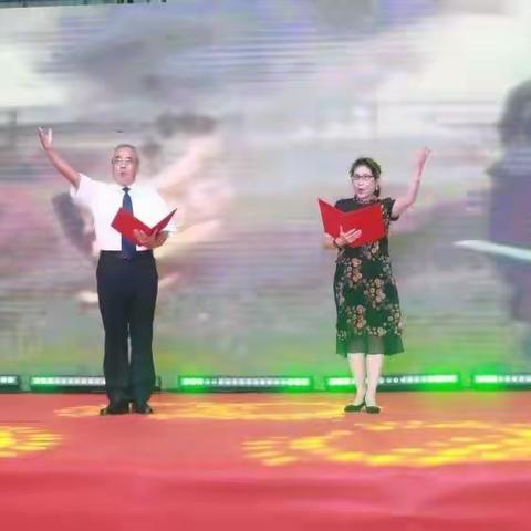 参加历下区“大家创”调演，合诵自创作品《钢铁长城，民族脊梁》