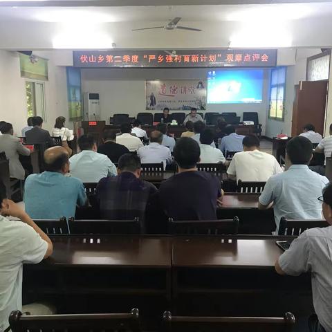 伏山乡开展第二季度“严乡强村育新”逐村观摩活动