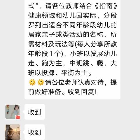 开发区中心幼儿园第九周网络研训情况———亲子球类活动