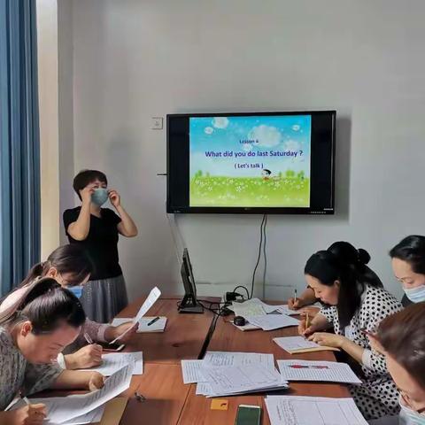 宁陵县第三实验小学英语组六年级教研活动