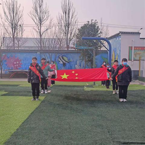 柳湖街道棠李小学"新学期，新起点，新希望"升旗仪式