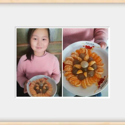创意拼盘 “果”然有情——三二班元旦假期活动