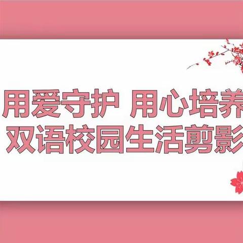 用爱守护，用心培养——三（14）班双语校园生活剪影