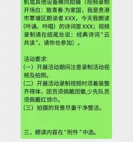 “致青春·为家国”——记蒙公镇岭庆小学开展青少年经典云共读活动