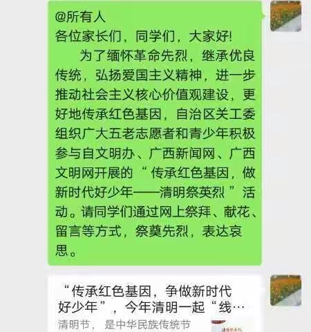 缅怀英雄，砥砺前行——记岭庆小学举行清明节网上祭英烈活动