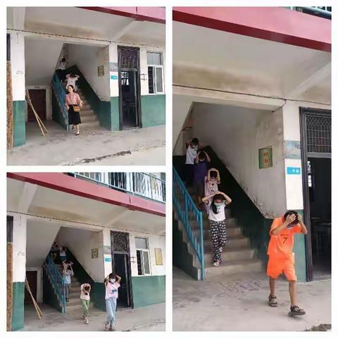 皇帝庙乡樊堂小学安全演练活动