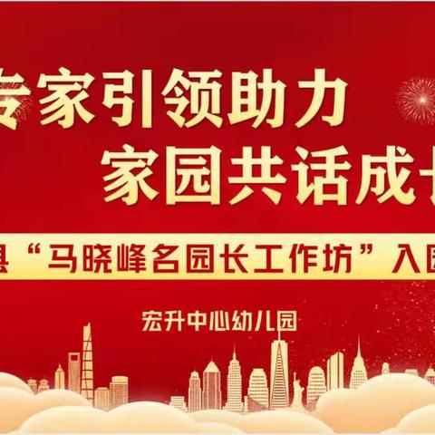 “专家引领助力、家园共话成长”宏升中心幼儿园“家长开放日”——暨“马晓峰名园长工作坊”入园指导纪实