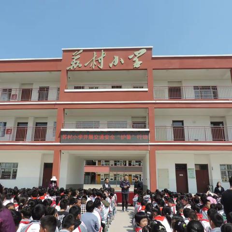 “道路千万条，安全第一条”张寨镇苏村小学开展交通安全“护苗”行动