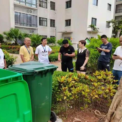海南省住建厅对金宇街道办事处垃圾分类工作巡查问题整改情况