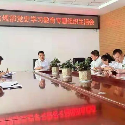 临汾分行内控与法律合规部召开党史学习教育专题组织生活会