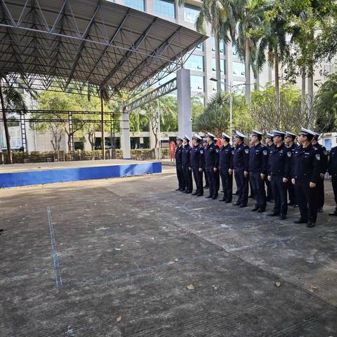 龙华大队积极开展队列示范科目训练