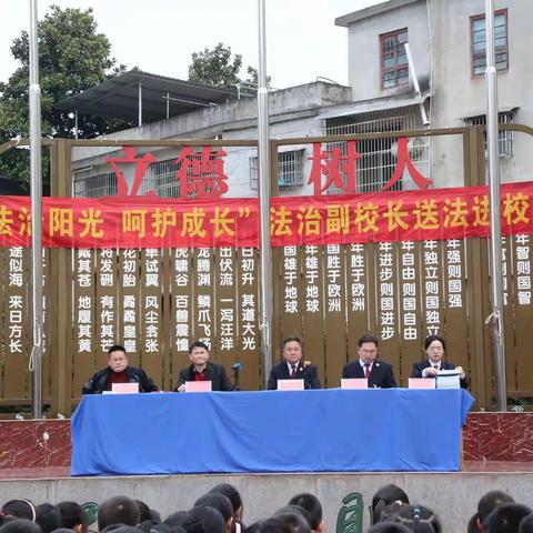 法治阳光   呵护成长----崇阳县第三小学法治进校园教育报告会