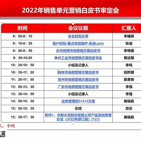 春耕行动—道县公司2022营销白皮书审定会议