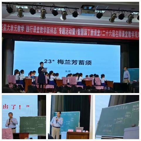 同心同行同学习,且思且悟且提升———滨州市沾化区下洼镇学区《探索大单元课堂教学新样态教学观摩专题活动》纪实