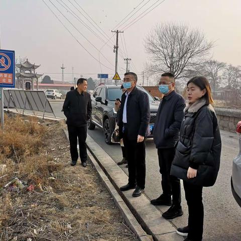 市水利局二级调研员尚治安一行到西堡水库检查除险加固工程进展情况