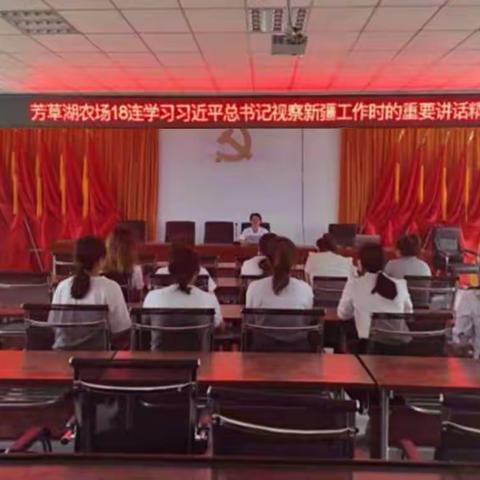 芳草湖农场18连妇联学习贯彻习近平总书记重要讲话精神