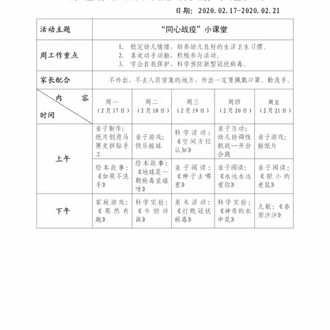 河安幼儿园中班组假期活动指导建议第二期