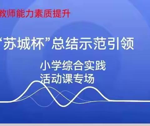 巴彦县教师能力素质提升之“苏城杯”总结示范引领（小学综合实践）学科专场