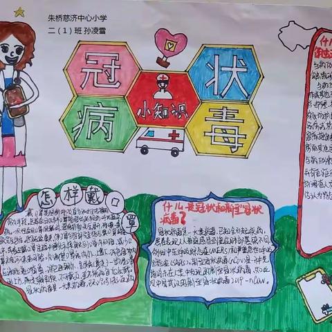 抗疫情——朱桥慈济中心小学少先队员在行动