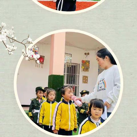 曹坪镇中心幼儿园小二班“诵读经典诗文《春晓》”主题晨会活动