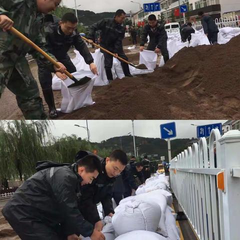 防汛抢险安泽司法在行动