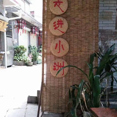 小洲村一行