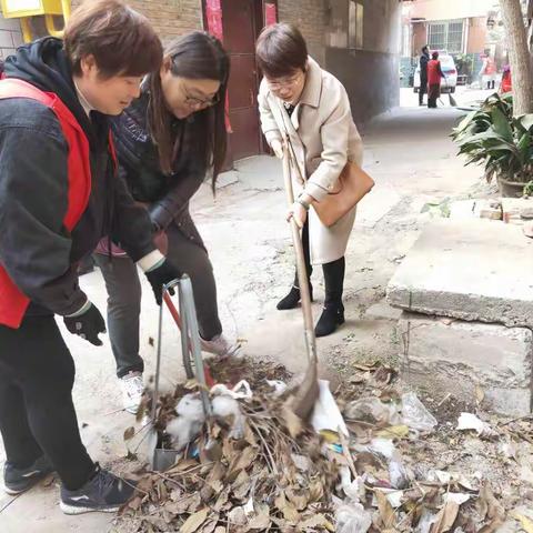 宋门街道公园路社区开展城市大清洁活动