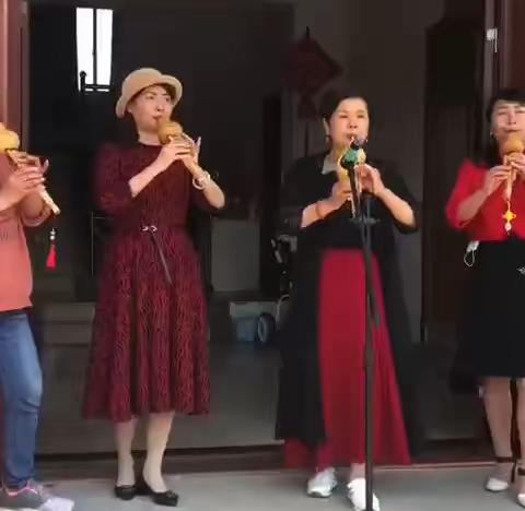 海盐君君丝意艺术团，葫芦丝望海街道元通镇，成人公益培训班正式开始