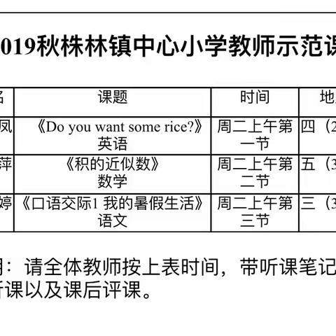 教研之花，迎着春风，静静绽放——株林镇中心小学公开课活动