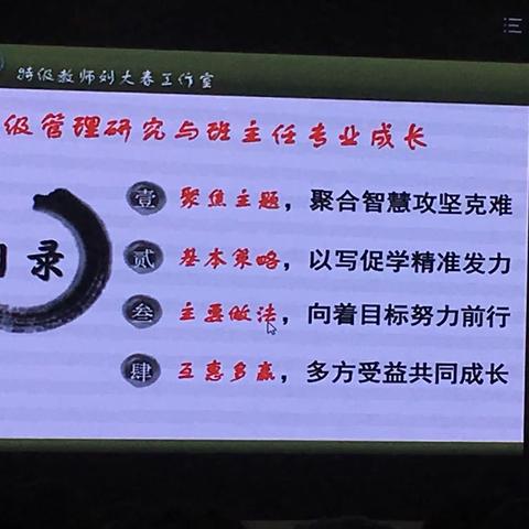 班级管理研究与班主任专业成长——成都市青华区教育科学研究所：刘大春