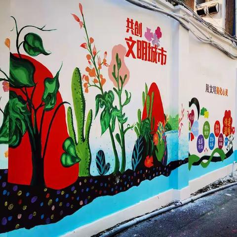 一群粉刷匠  扮靓小巷道