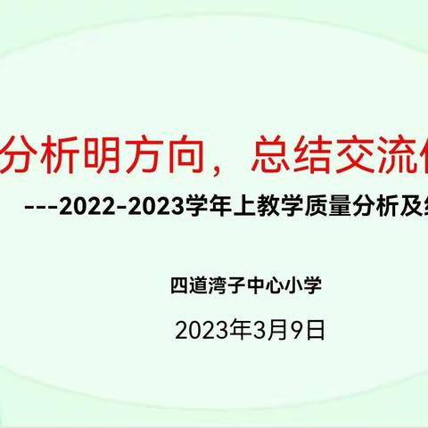 质量分析明方向，总结交流促提升