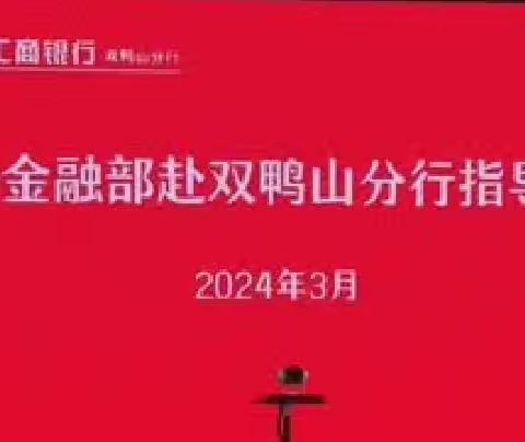 省行网金部高级经理张丽波带队赴双鸭山分行调研指导工作