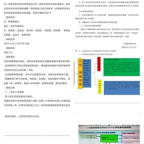 科学防控，一起加油！——江埔街凤凰小学开展疫情防控实战演练