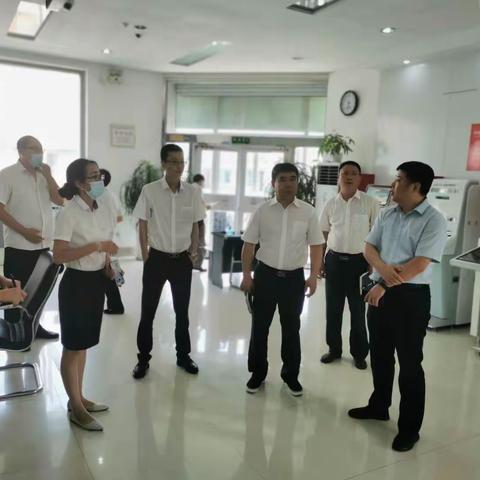 徐亮副行长带领结算专业到大洼下属网点进行工作调研