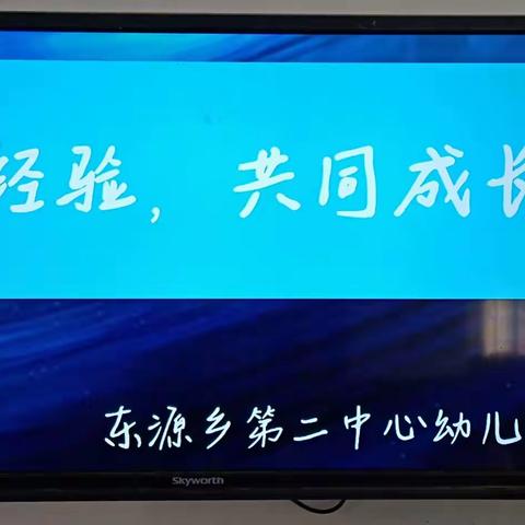 东源乡第二中心幼儿园开展“分享经验   共同成长”培训活动