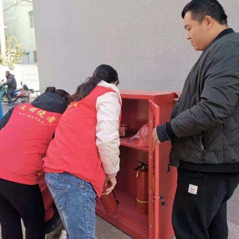 微型消防站进小区   增强居民消防安全意识