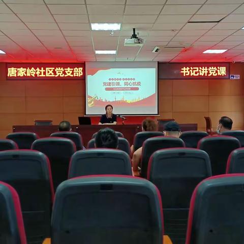 党建引领  同心抗疫 ——唐家岭社区党支部书记讲主题党课