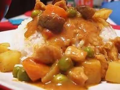 七年级14班周泽轩做饭美篇，咖喱饭