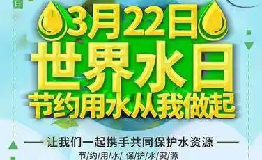 节水爱水 💦 你我同行——高新街道中心幼儿园世界水日宣传活动