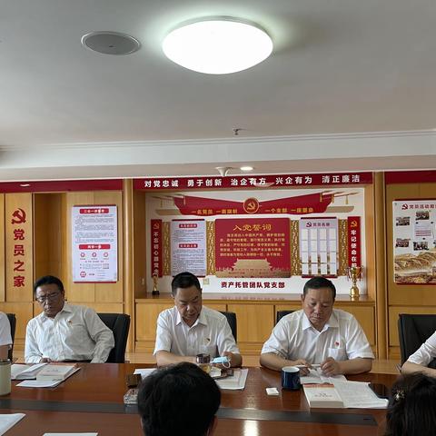 资产托管团队党支部开展第十七期集中学习交流会