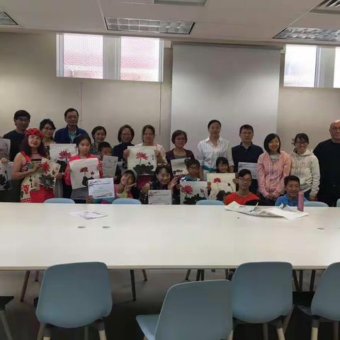 亚省广东联谊会 第一届 国画亲子班 结业！