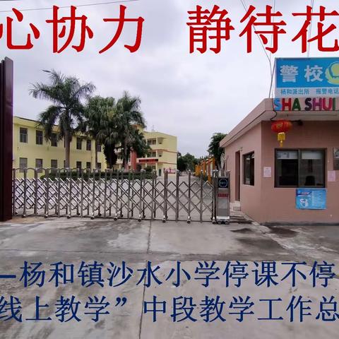 齐心协力    静待花开———杨和镇沙水小学停课不停学“线上教学”中段教学工作总结