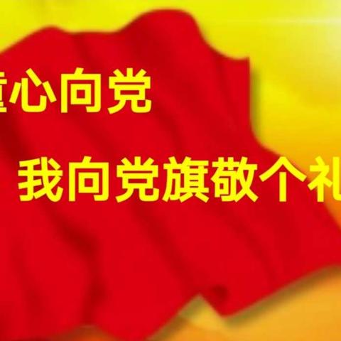 童心向党—我向党旗敬个礼