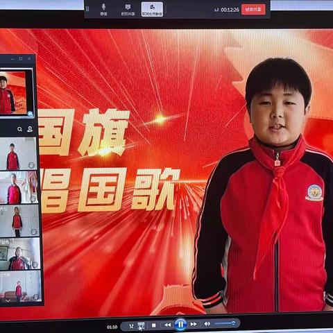 “红领巾致敬最美逆行者” ——图们市第二小学校开展线上升旗仪式
